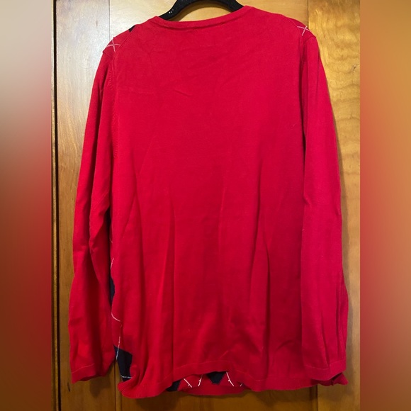 Tommy Hilfiger argyle Vneck Sweater - Picture 2 of 4